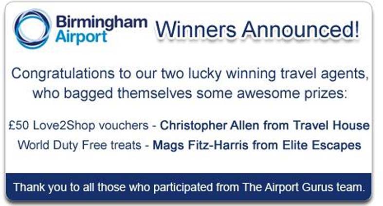Birmingham Airport Competition Winner