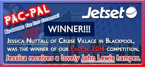 Jetset PacPal 2014 winner