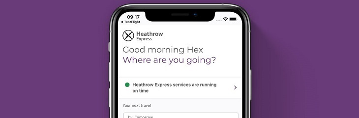 Heathrow Express new app October 2019