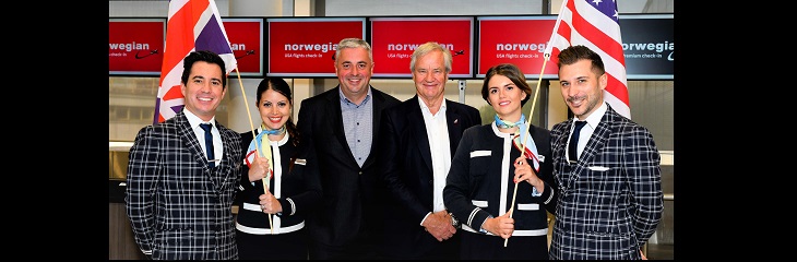 Norwegian CEO Bjorn Kjos Gatwick Airport CEO Stewart Wingate Creative Commons