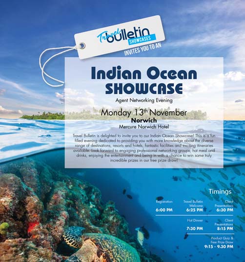 Indian Ocean Showcase, Norwich