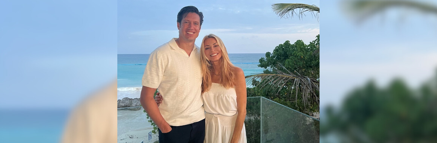 Strictly Come Dancing presenter Tess Daly and her husband, broadcaster Vernon Kay on holiday in the Dominican Republic.