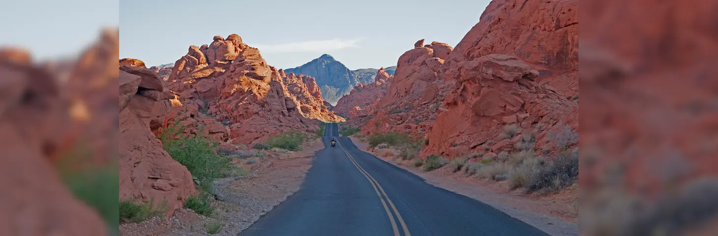 Image of a road in Nevada