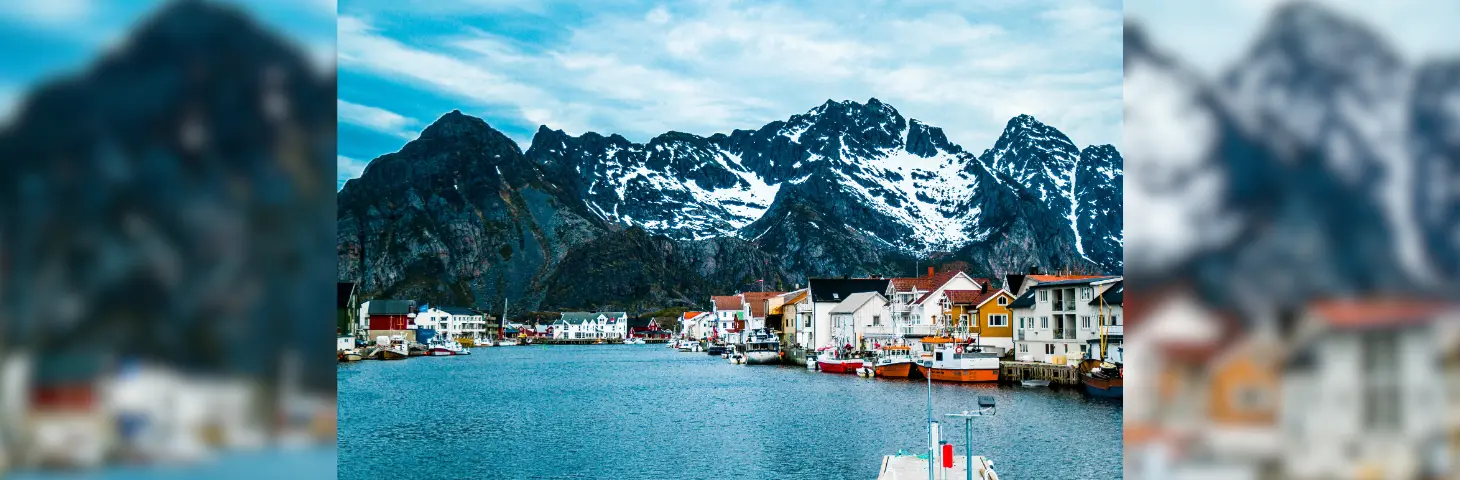 A harbour village in Norway.
