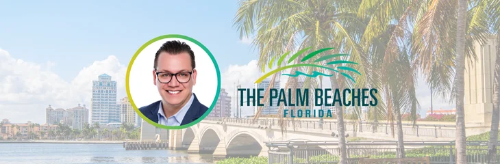 Image of Erick Garnica, associate VP of global leisure sales for Discover The Palm Beaches