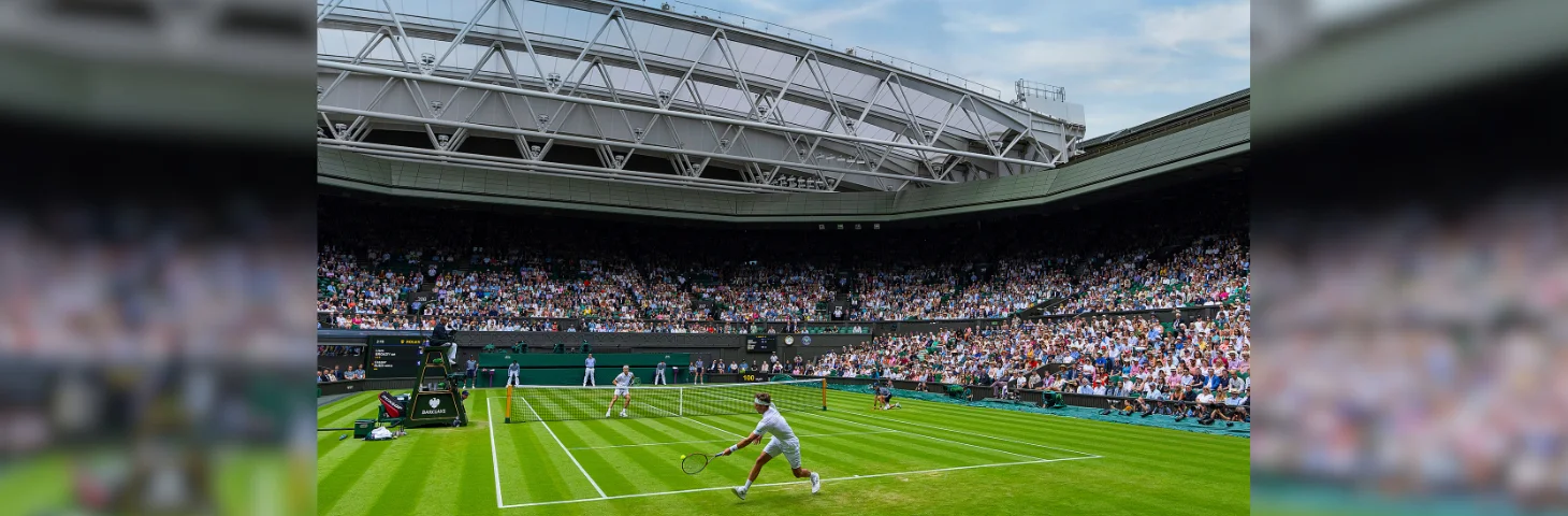 Wimbledon's Centre Court during the Men's Singles Final in 2024.