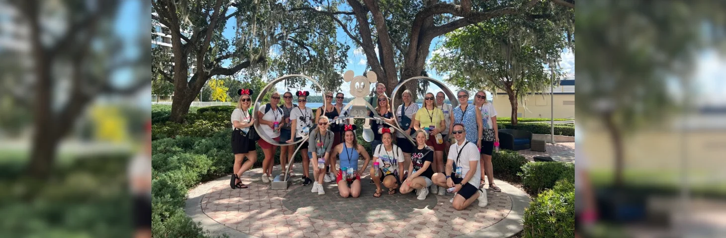 A group of Travel Counsellors at Walt Disney World Resort, Florida.