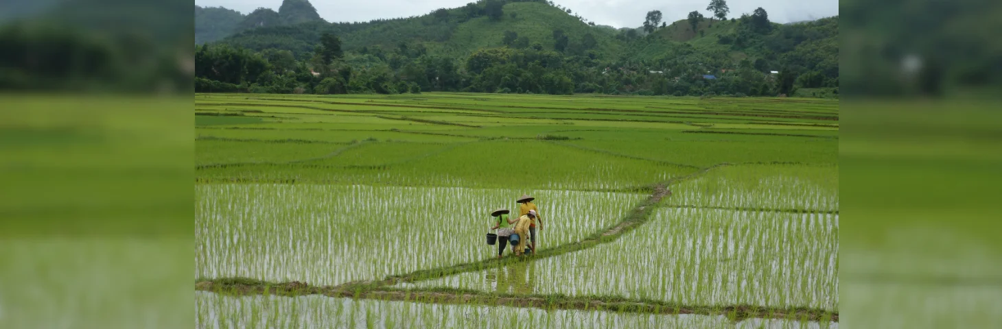 Two farmers in Laos.