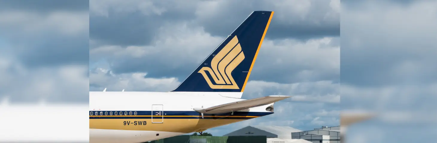 Image of a Singapore Airlines plane