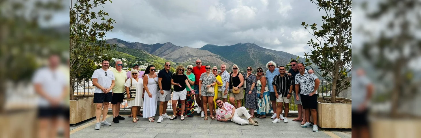 Members of the Classic Collection team in Andalucia with travel agents from Millington Travel, Not Just Travel, Triangle Travel, Experience It Now Travel, Seaside Travel, The Travel Professionals, Dawson and Sanderson, Love to Travel, Jimmy Martin Travel and Now Let’s Travel.