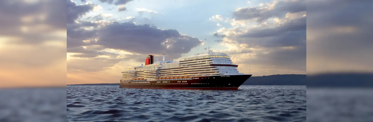 Image of Cunard's Queen Anne ship. 