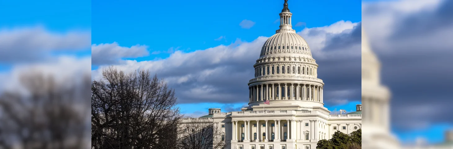 The Capitol building in Washington, DC. 