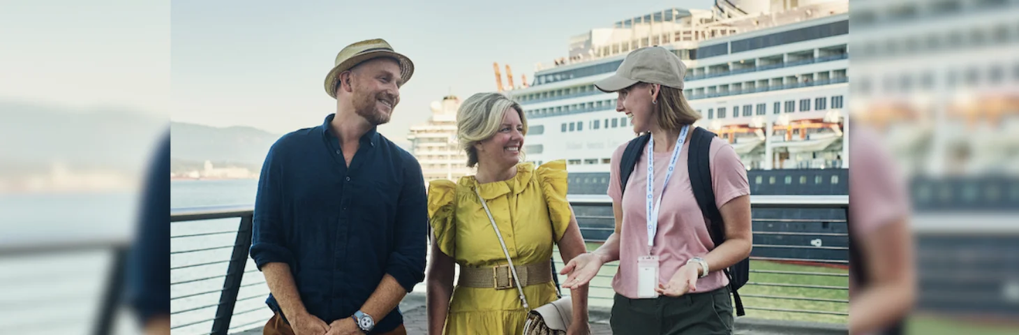 Two cruise ship passengers on a tour guided by a ToursByLocals local expert.