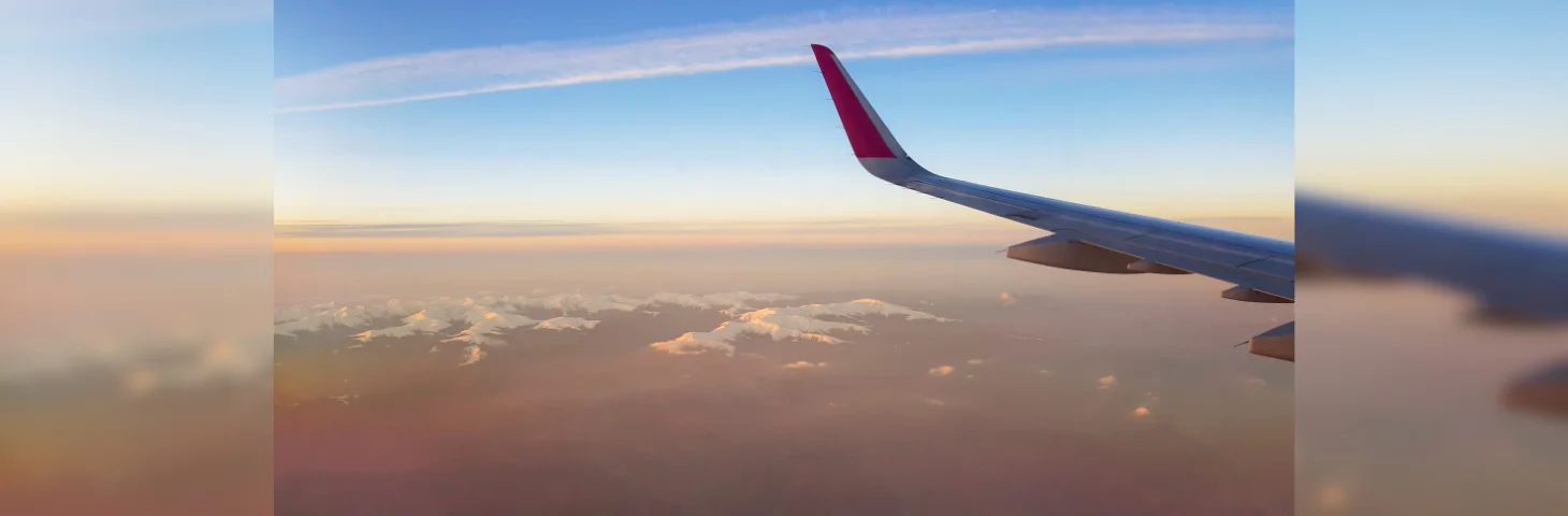 The view from a Wizz Air flight