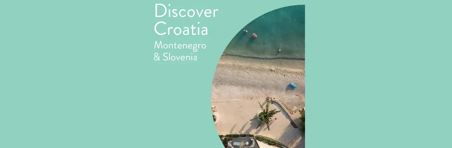 Image of the Prestige brochure cover saying 'Discover Croatia, Montenegro and Slovenia