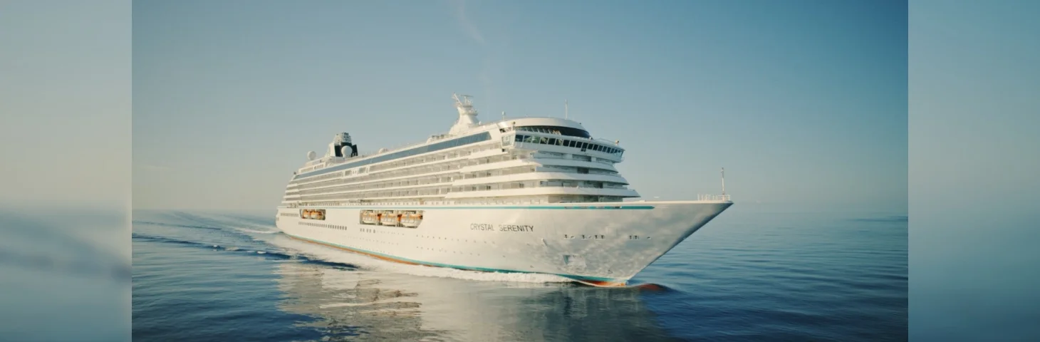 Crystal Serenity at sea.