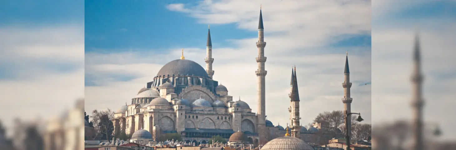 Monument in Turkiye against a blue sky