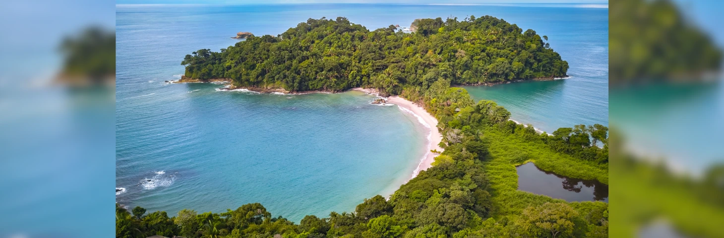 Aerial photo of Manuel Antonio Beach