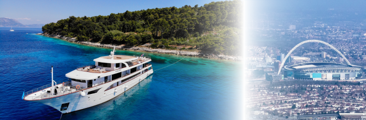 Unforgettable Croatia yacht blended with a bird
