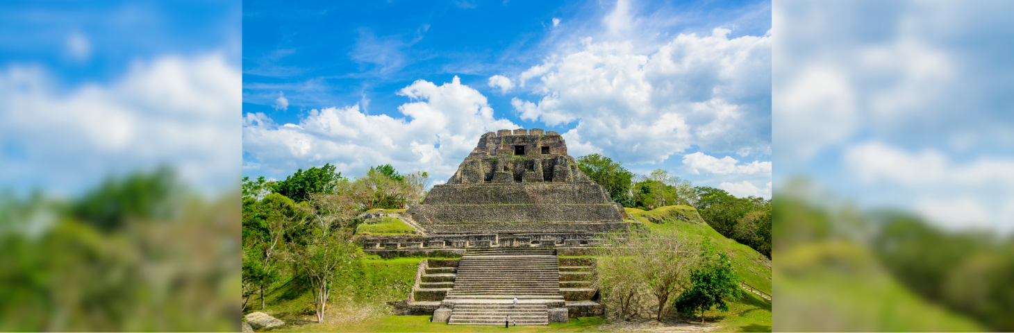 Xunantunich Maya site ruins in Belize