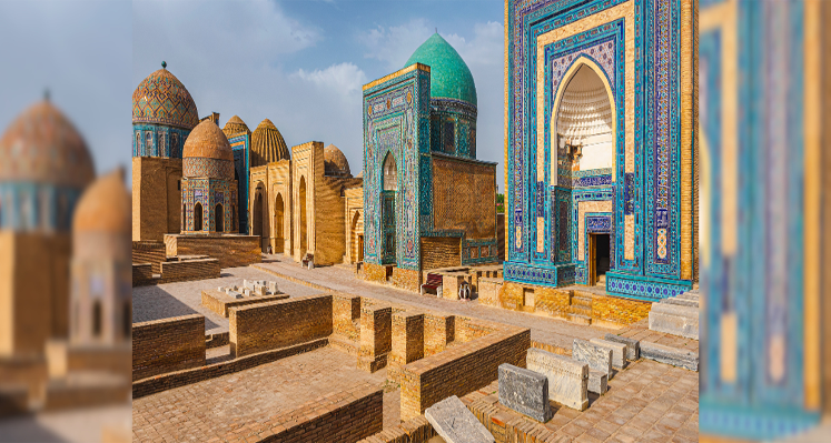Necropolis in Samarkand, Uzbekistan