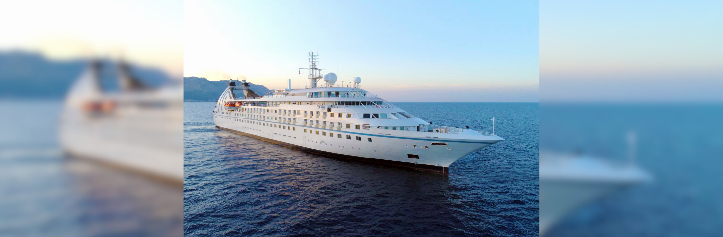 Windstar Cruises' Star Class yacht, Star Legend, at sea.