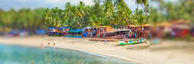 The coast in Goa.