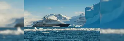 Image of Scenic Eclipse among icebergs