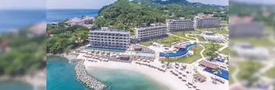 The coastal area at Hideaway at Royalton St. Lucia.