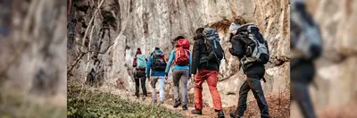 Group of people hiking