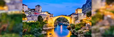 Image of a river and bridge in Bosnia and Herzegovina