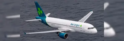 Image of an Aer Lingus plane flying