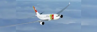 Image of TAP aircraft in flight