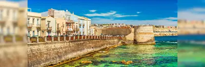Ortygia, a small island which is the historical centre of the city of Syracuse, Sicily.
