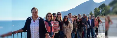 Members of the travel trade and media in Salerno, Italy.