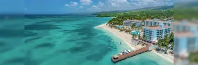 An aerial view of one of Sandals' Jamaican properties.