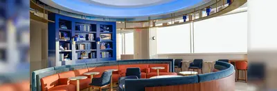 The BlueHouse lounge at the John F. Kennedy International Airport in New York.