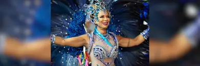 A woman dressed for carnival