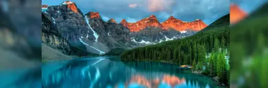 Lake Louise at sunrise