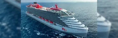 Scarlet Lady sailing in the sea