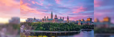 Parliament Hill, Ottawa, Canada, during sunset