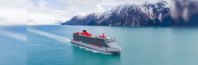 Virgin Voayages' Brilliant Lady sailing Alaska