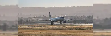 An Etihad flight taking off