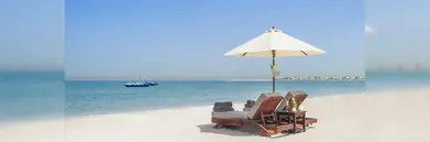 Loungers on the coast of Ras Al Khaimah
