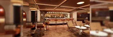 A render of the lounge to be opened at London City Airport in 2027