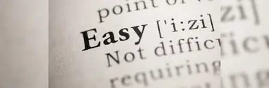 'Easy' in a dictionary