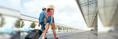 A couple on holiday