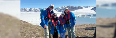A family in Svalbard