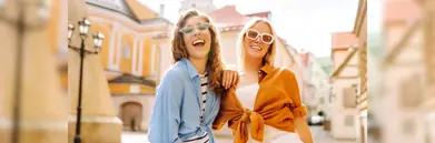 Girls giggling