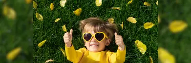 Kid smiling